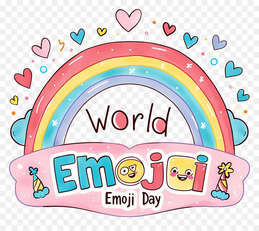 Dunia Emoji Di Malam Hari，Pelangi PNG