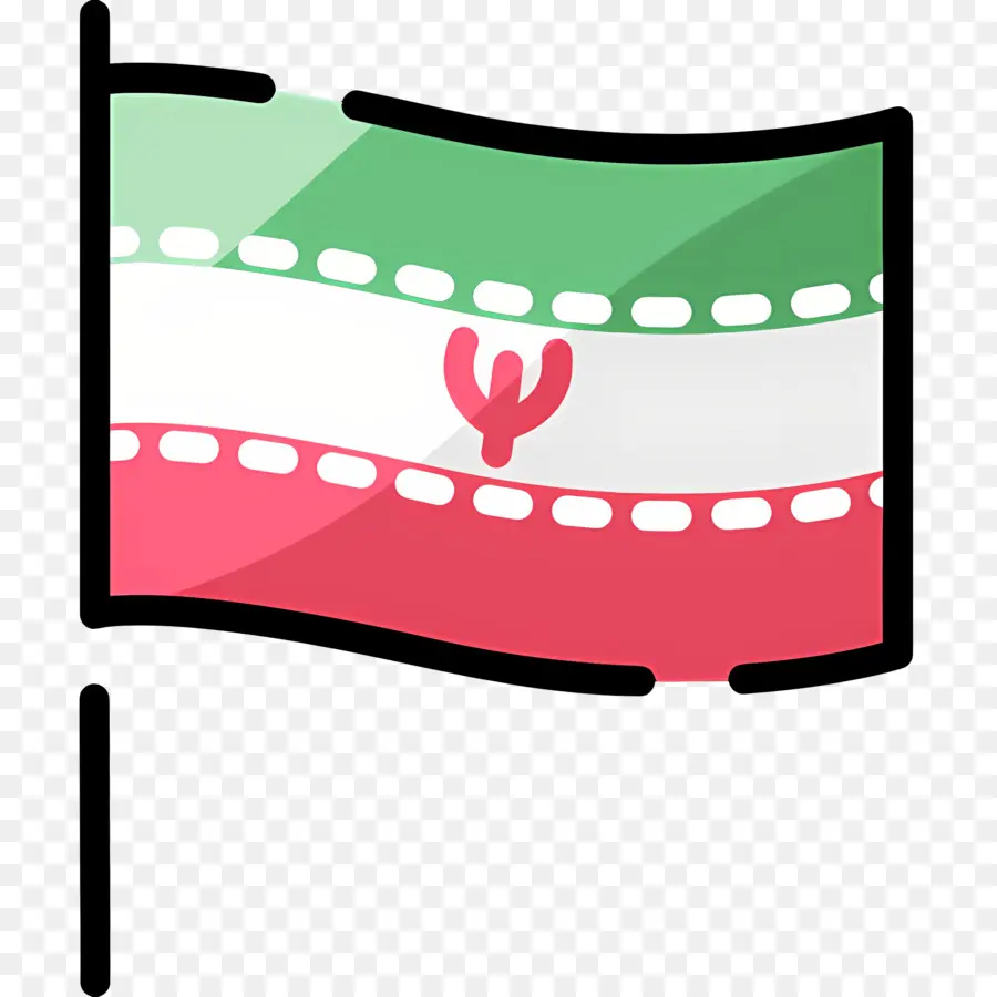 Bendera Iran，Qatar PNG