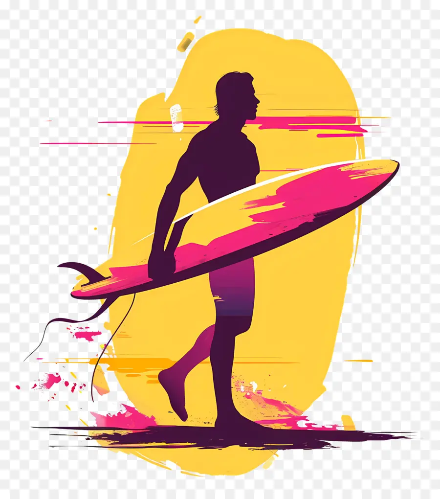Surfer，Papan Selancar PNG