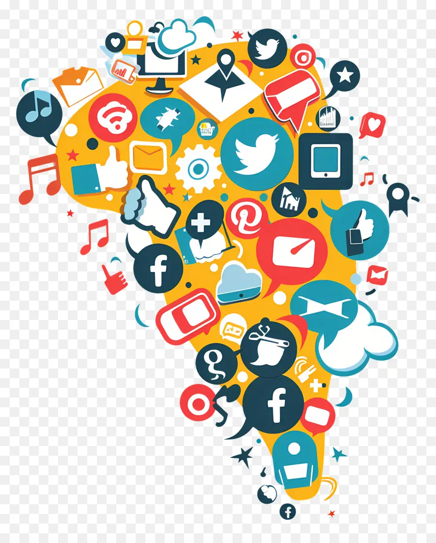 Media Sosial Hari，Ikon Media Sosial PNG