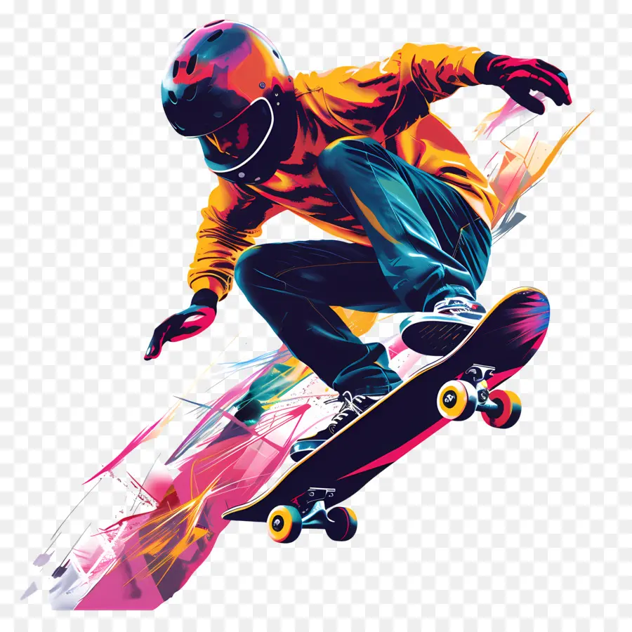 Skateboard，Grafiti PNG