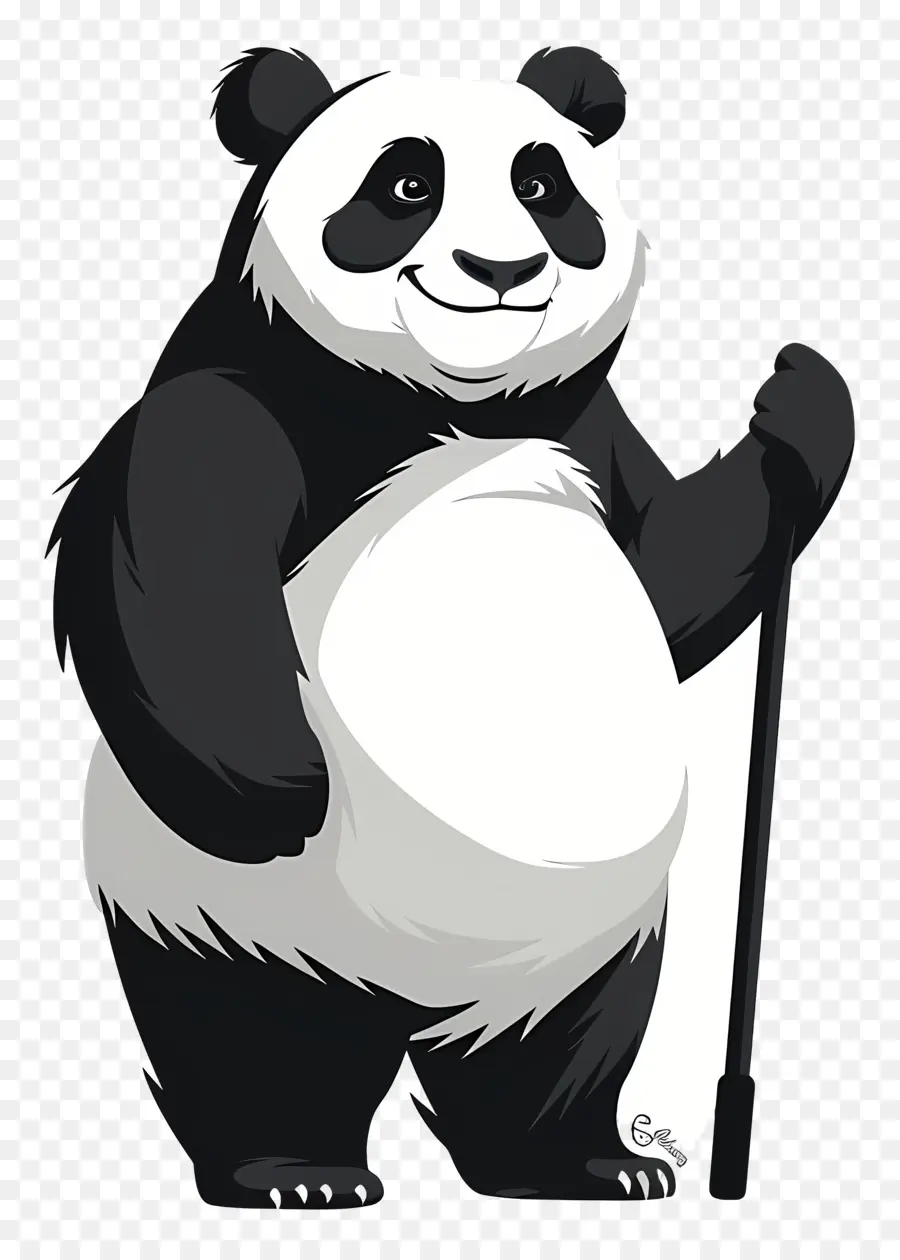 Panda，Hitam Dan Putih PNG