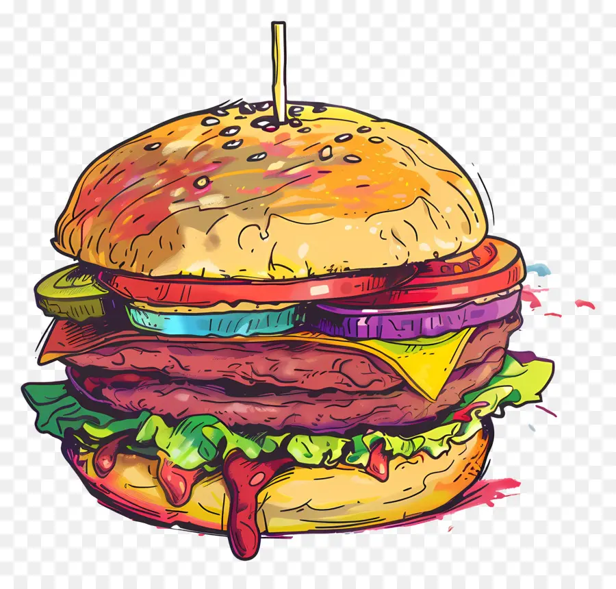 Burgernya，Cheeseburger PNG