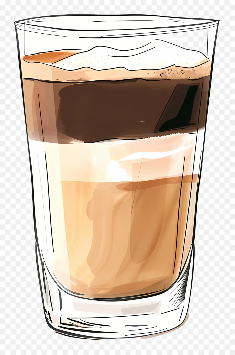 Kopi Macchiato，Latte PNG