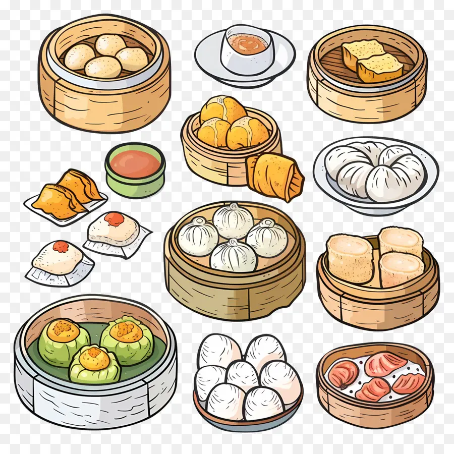 Dim Sum，Cina PNG