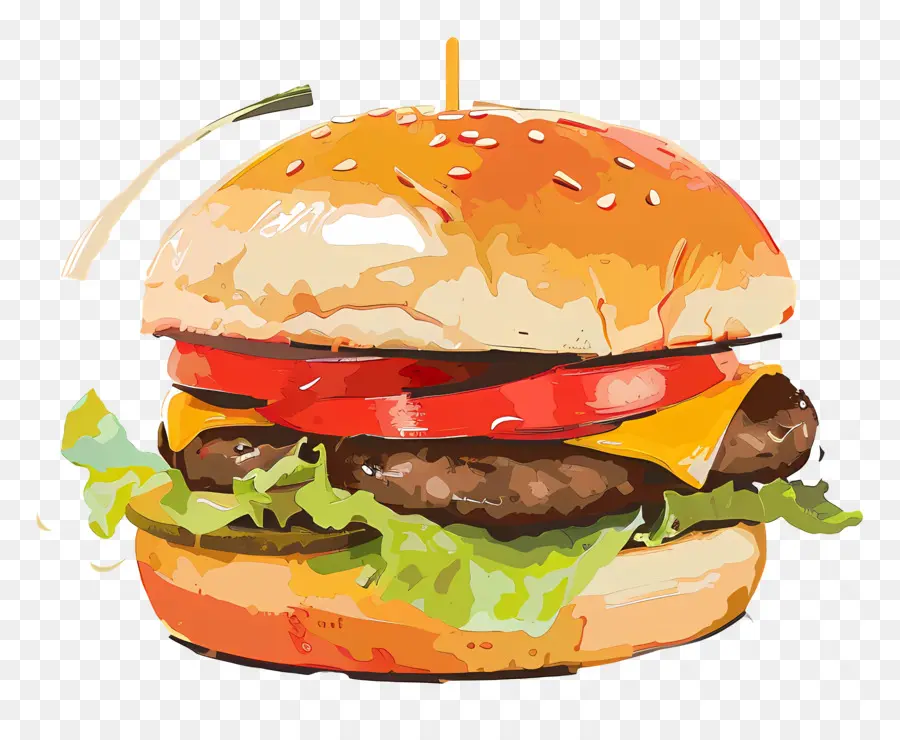 Burgernya，Cheeseburger PNG