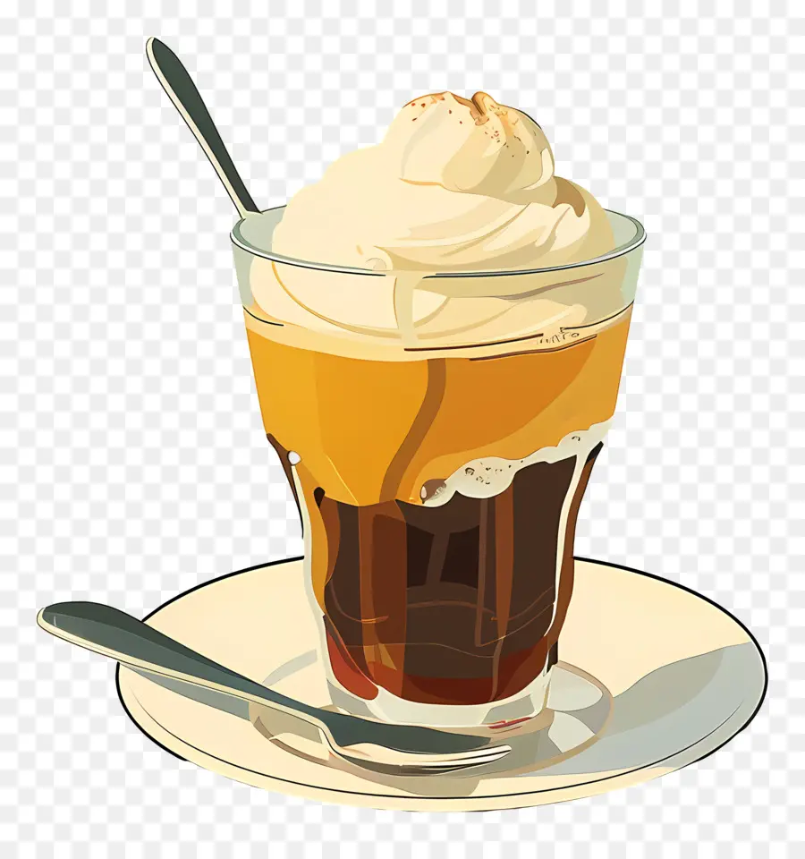 Kopi Affogato，Kopi Dengan Krim PNG