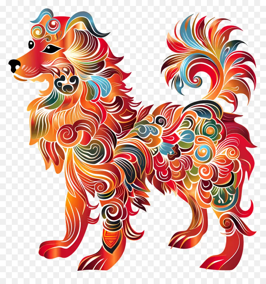 Zodiak Cina，Anjing Hias PNG