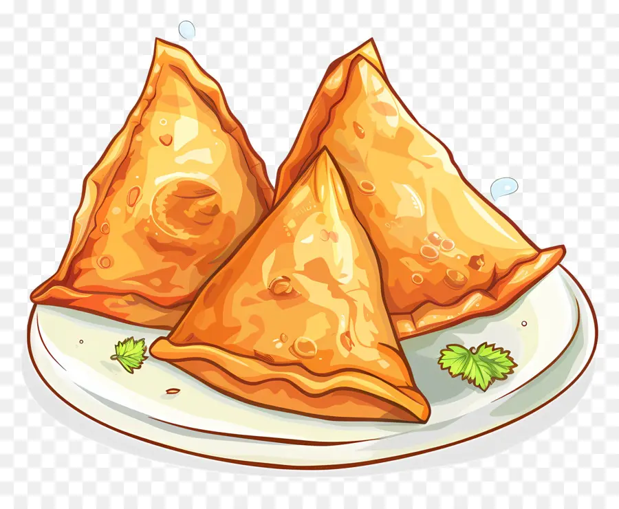 Samosa，Saus Celup PNG