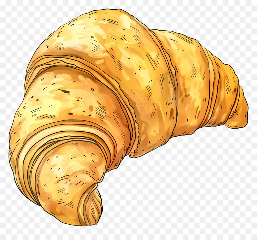 Croissant，Kue Kering PNG