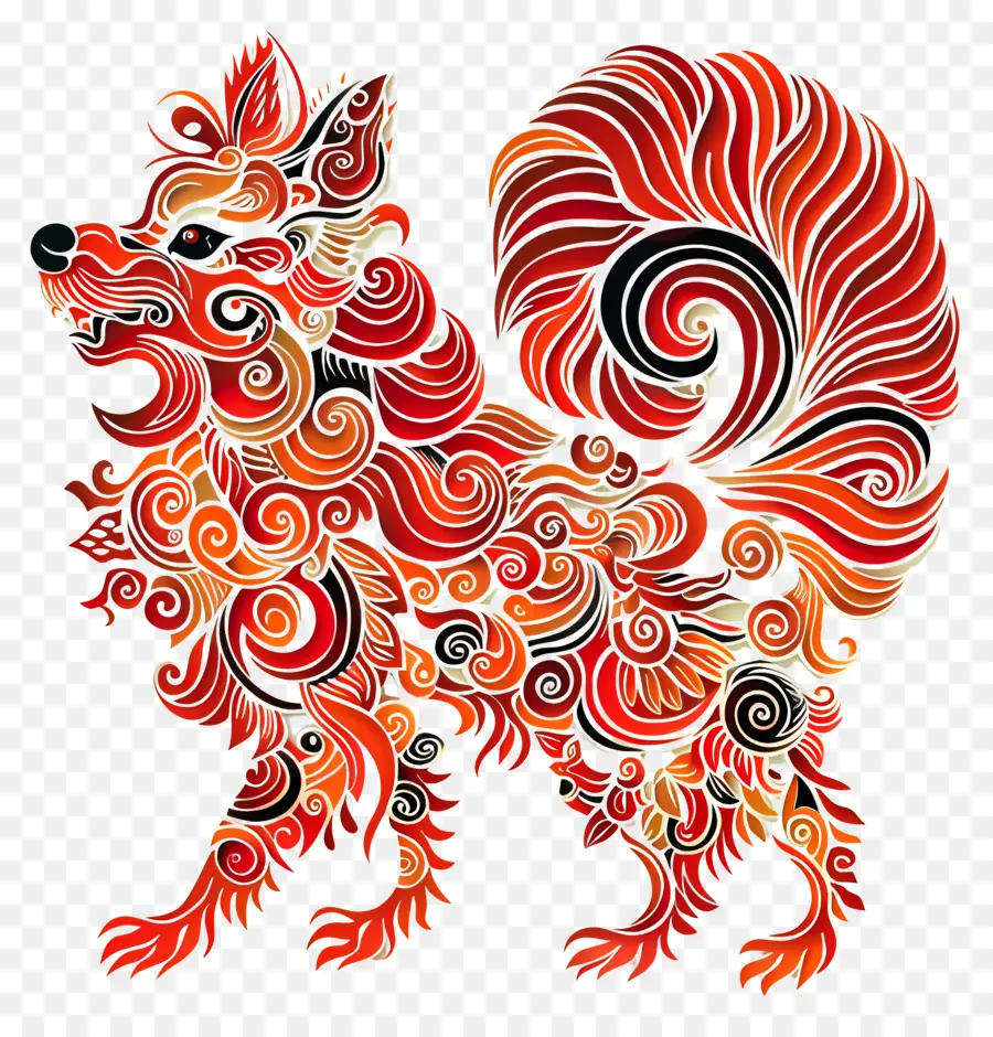 Zodiak Cina，Anjing Hias PNG