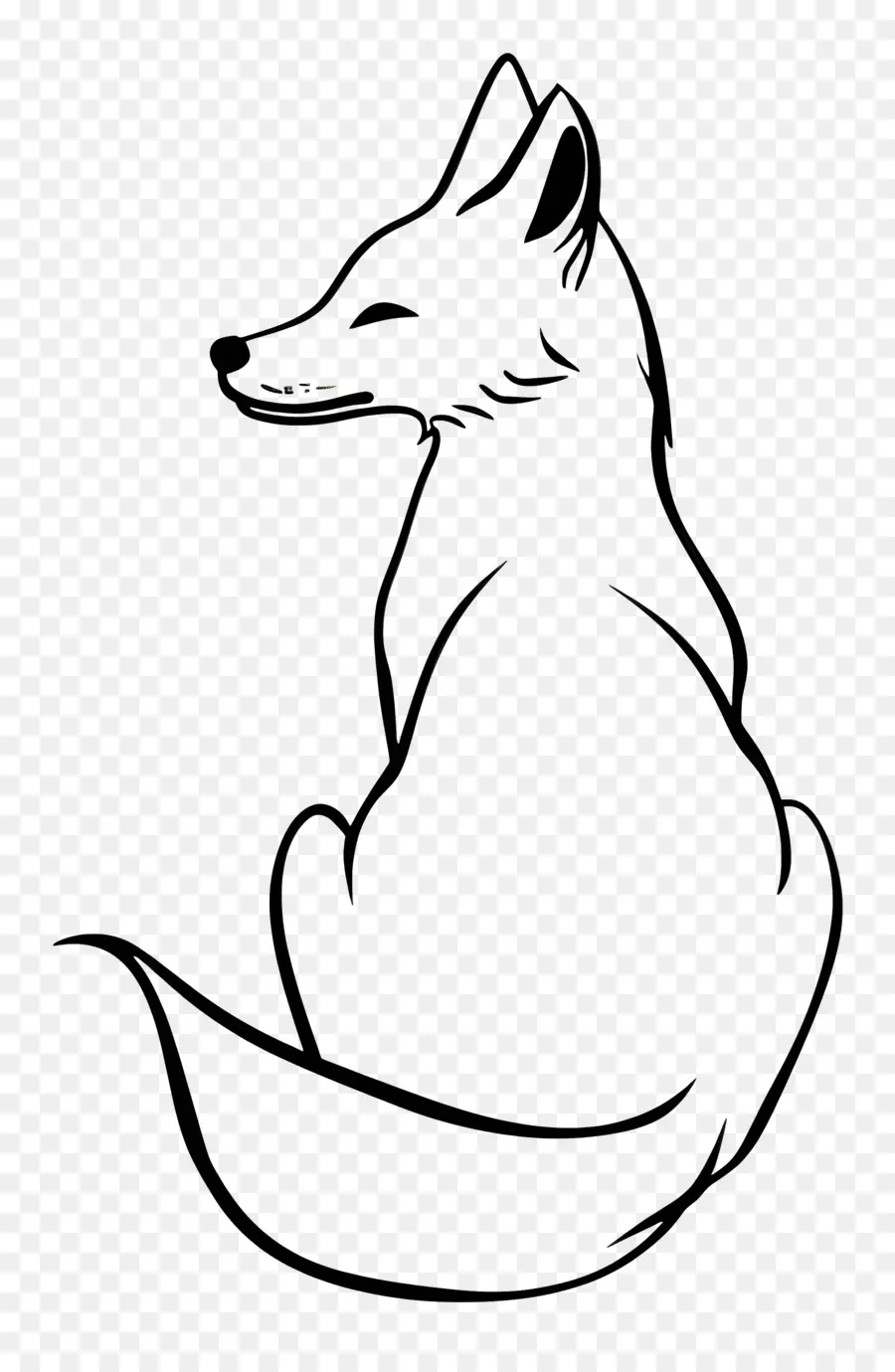 Fox，Anjing Siluet PNG