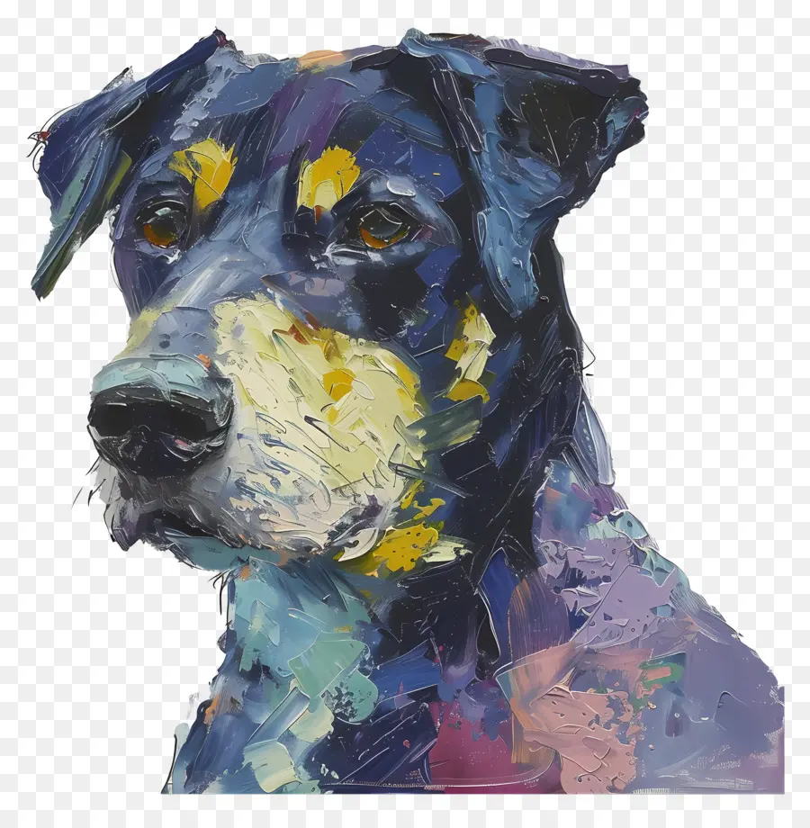 Lukisan Minyak，Anjing PNG