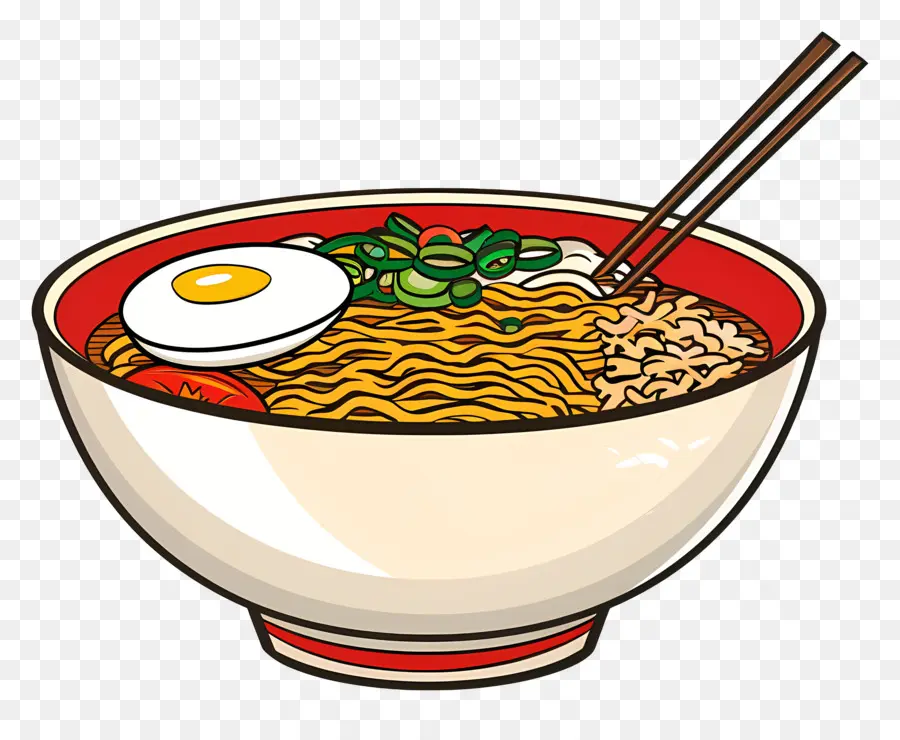 Mie Ramen，Semangkuk Mie PNG