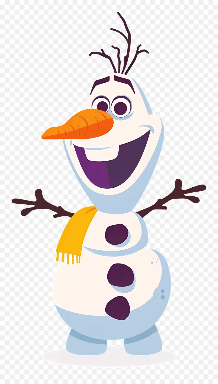 Olaf，Manusia Salju PNG