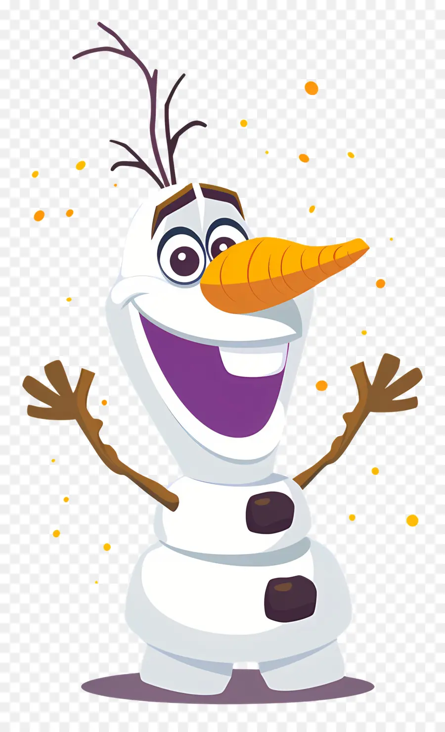 Olaf，Manusia Salju PNG