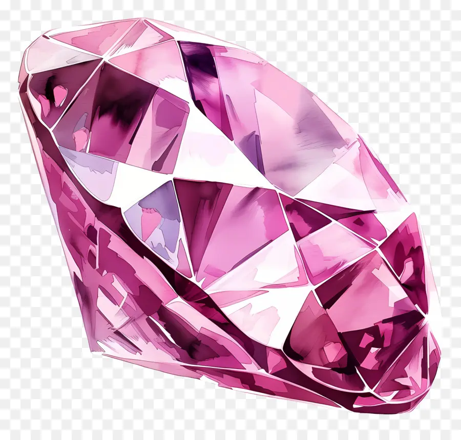 Berlian Merah Muda，Batu Permata PNG
