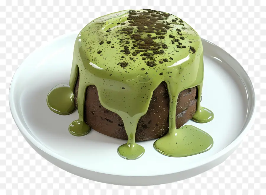 Kue Lava Matcha，Kue Coklat PNG