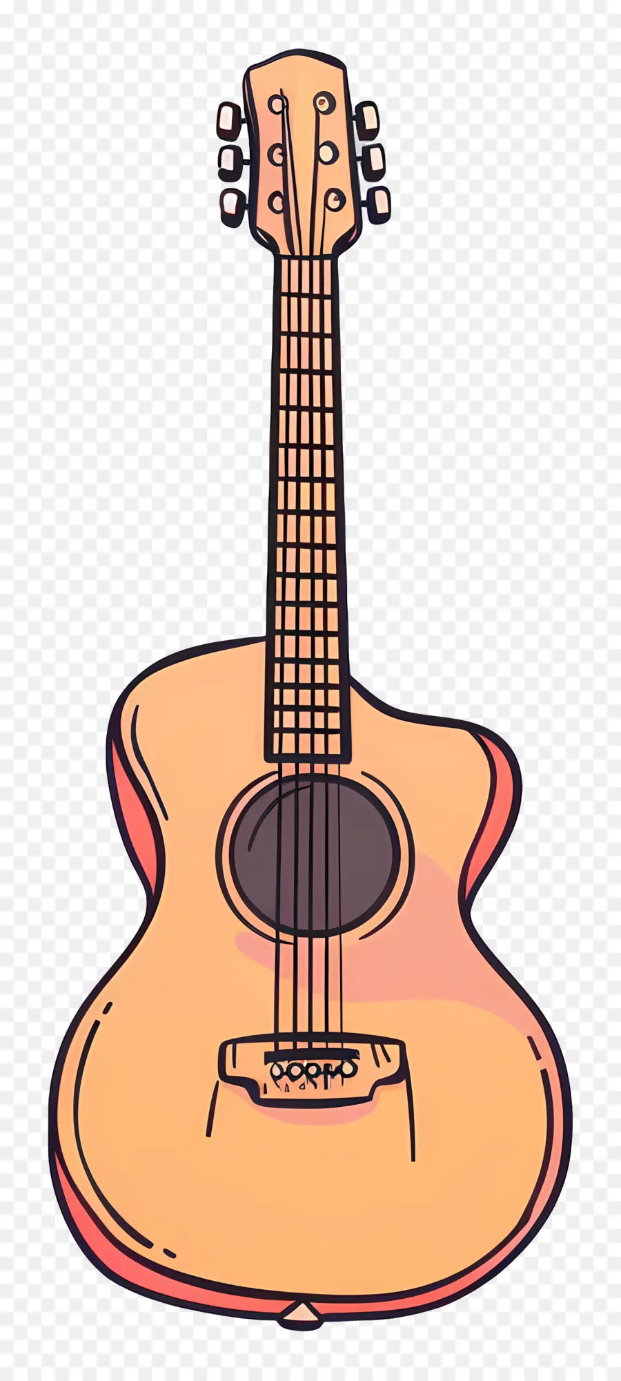 Gitar，Gitar Berwarna Warni PNG