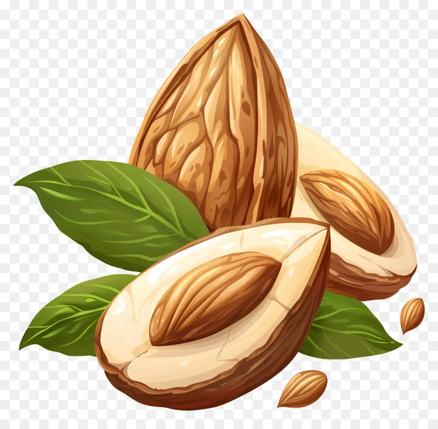 Badam，Kacang Almond PNG