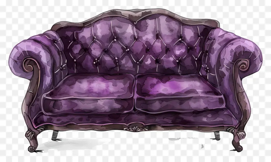 Sofa Ungu，Sofa PNG