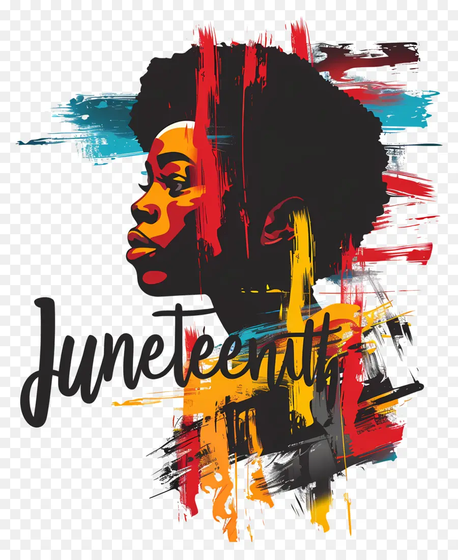 Juneteenth，Afrika Amerika Perempuan PNG