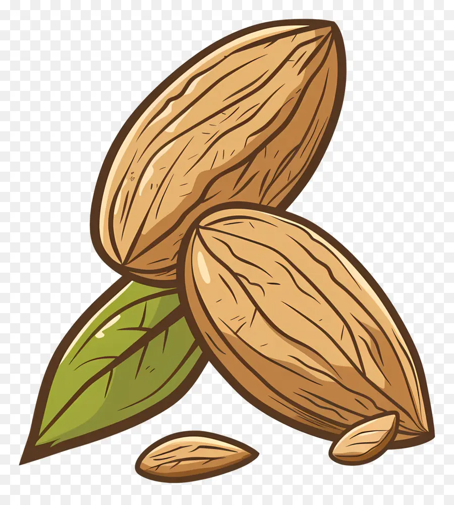 Badam，Kacang Almond PNG