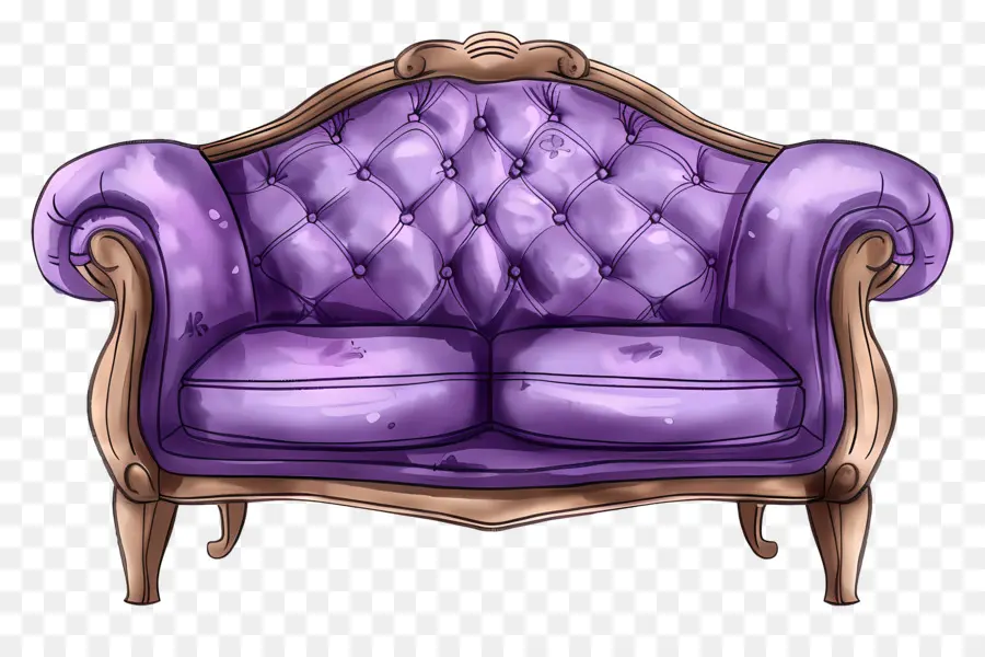 Sofa Ungu，Sofa PNG