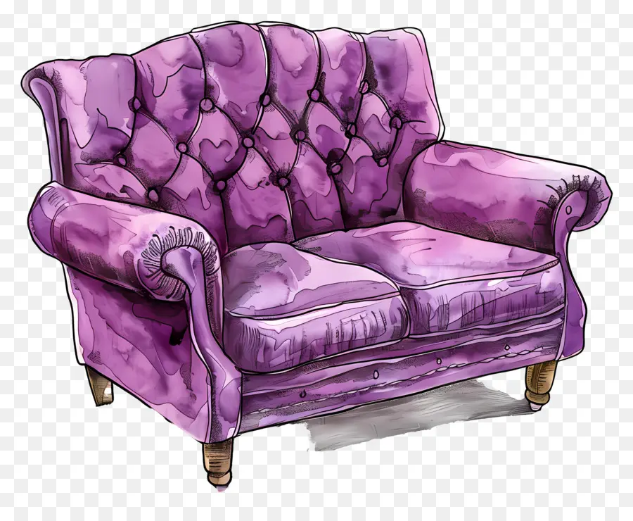 Sofa Ungu，Sofa PNG