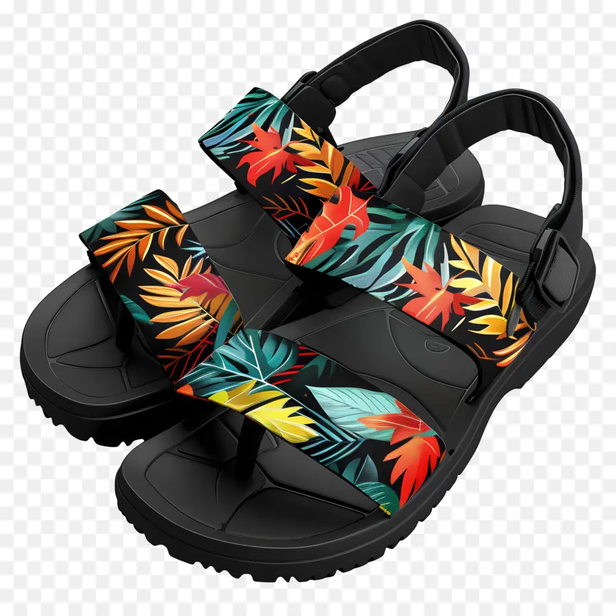 Sandal Olahraga，Sandal Bunga PNG