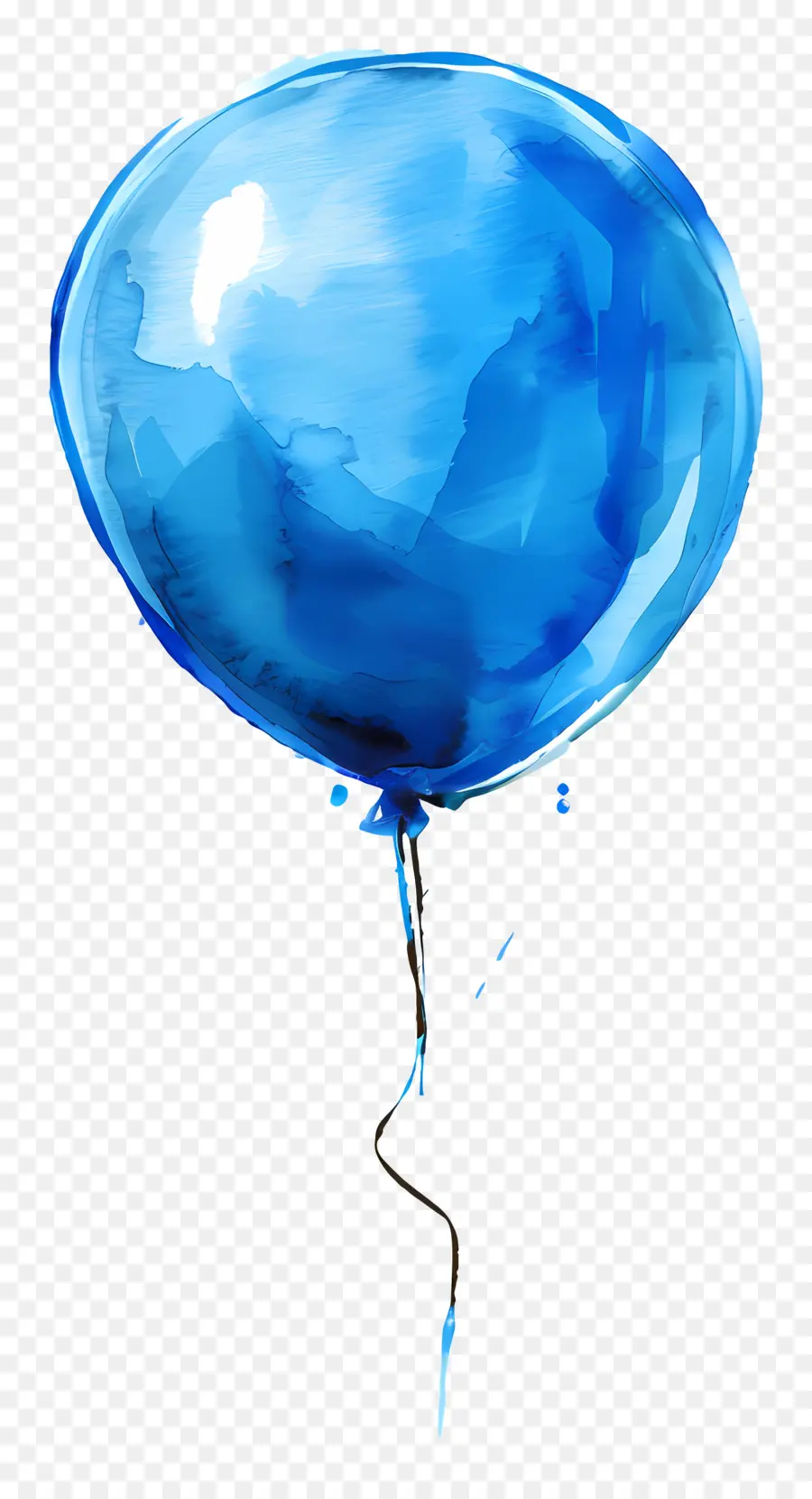 Balon Biru，Mengambang PNG