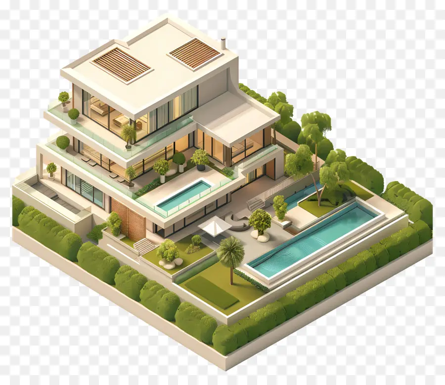 Mewah Real Estate，Rumah Modern PNG