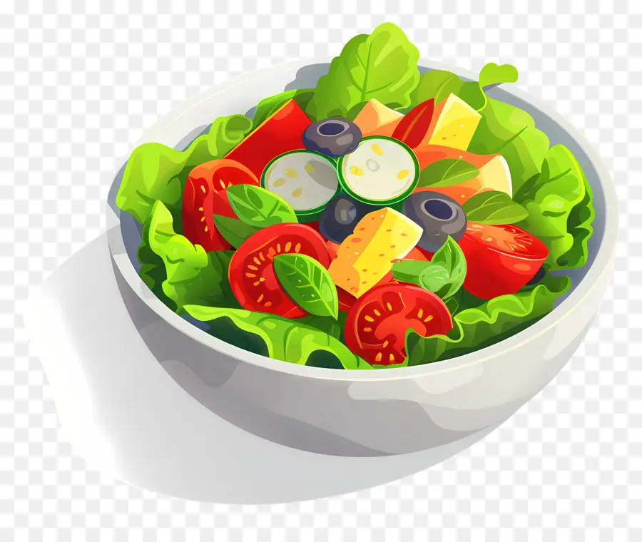 Salad Sayuran，Diet Sehat PNG