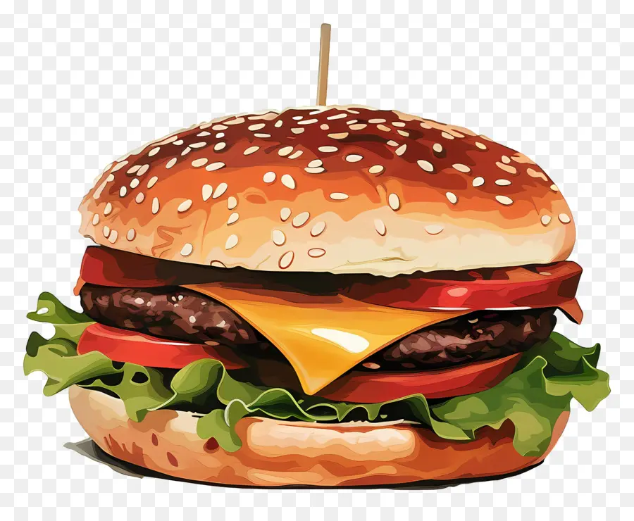 Hamburger，Burgernya PNG