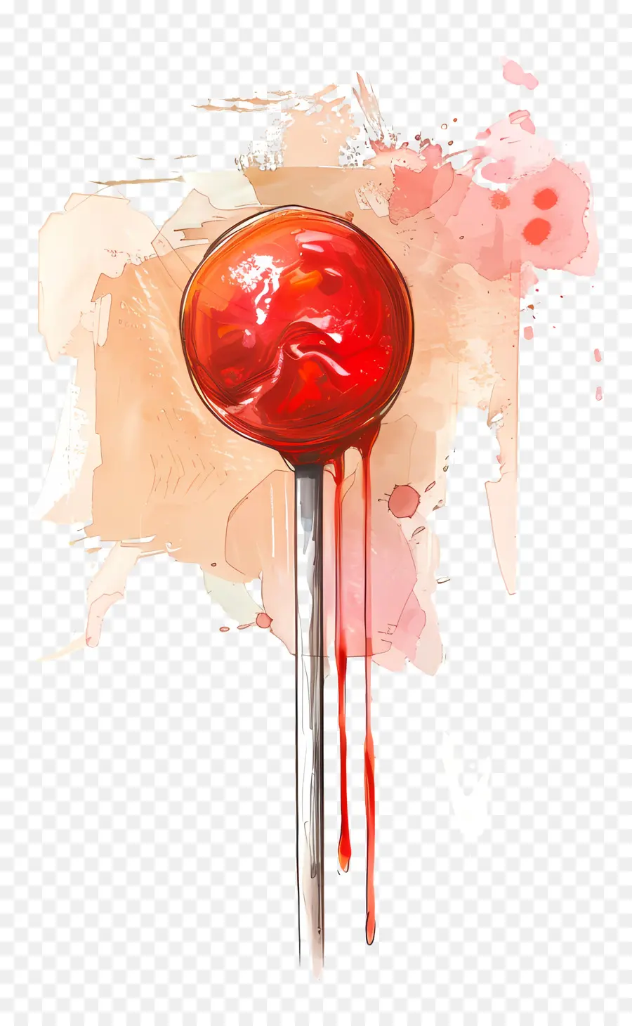 Permen Lolipop，Lolipop Merah PNG