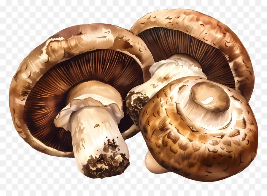 Jamur Shiitake，Jamur PNG