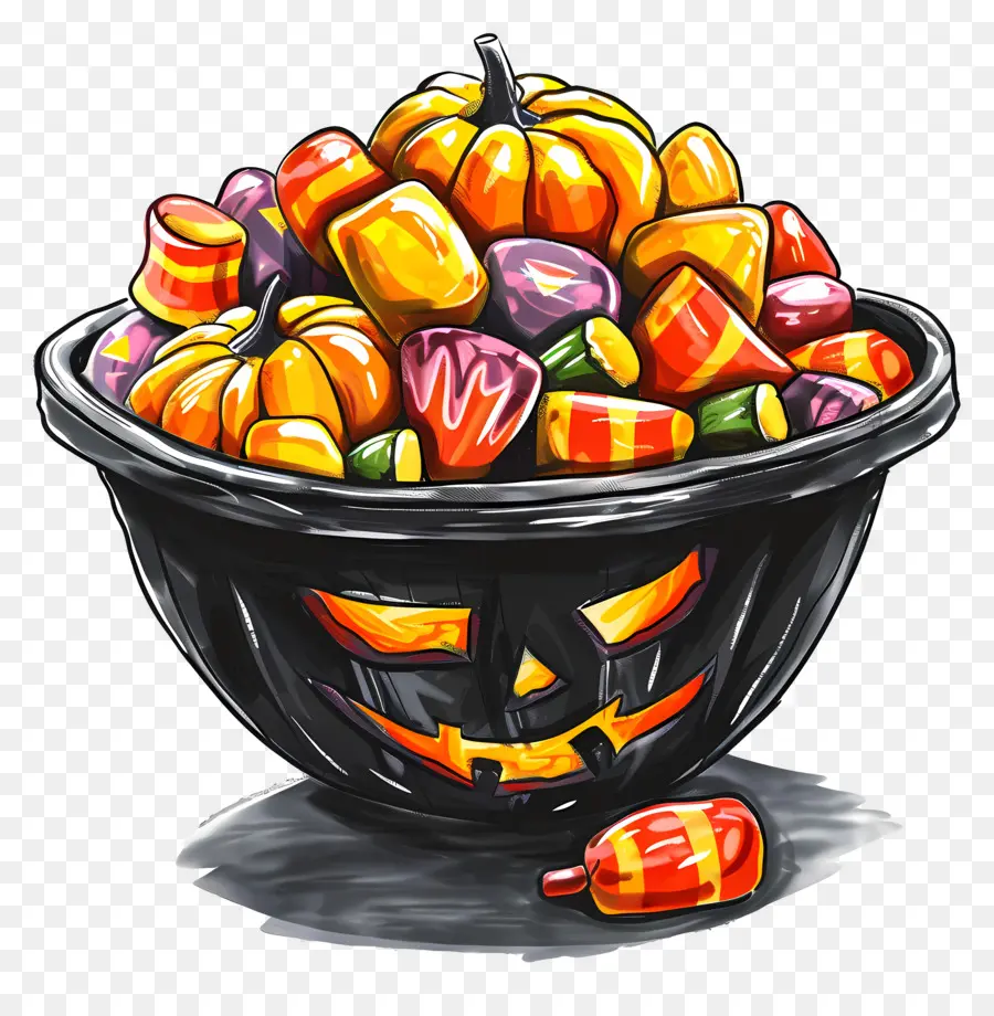 Mangkuk Permen，Mangkuk Permen Halloween PNG