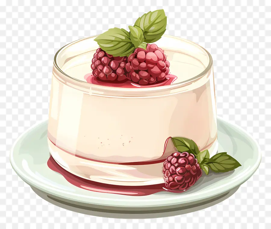 Panna Cotta，Frambos PNG