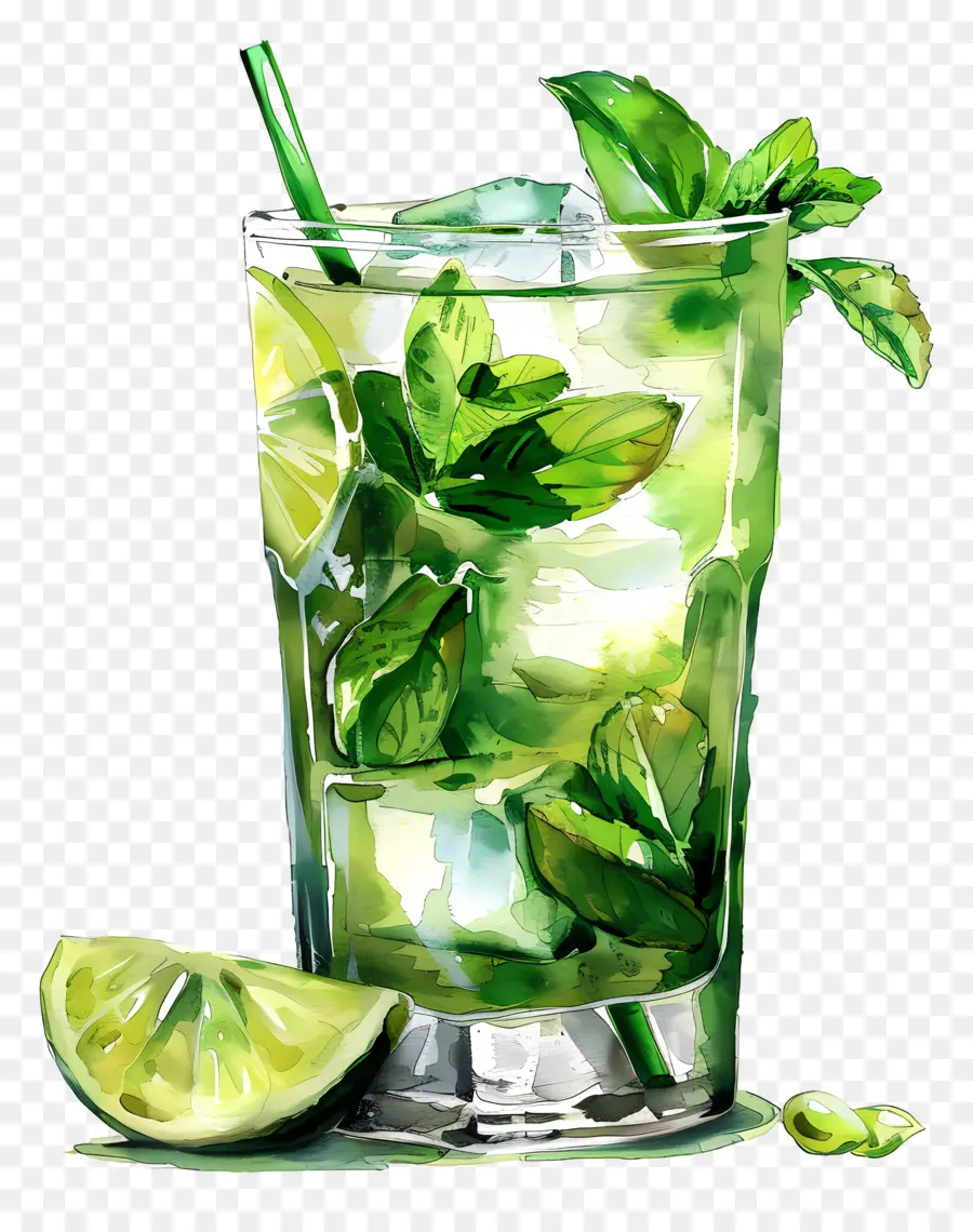 Mojito，Minuman Kuning PNG