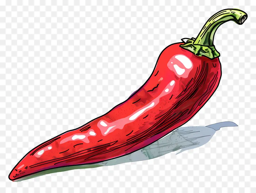 Cabai，Paprika Hijau PNG