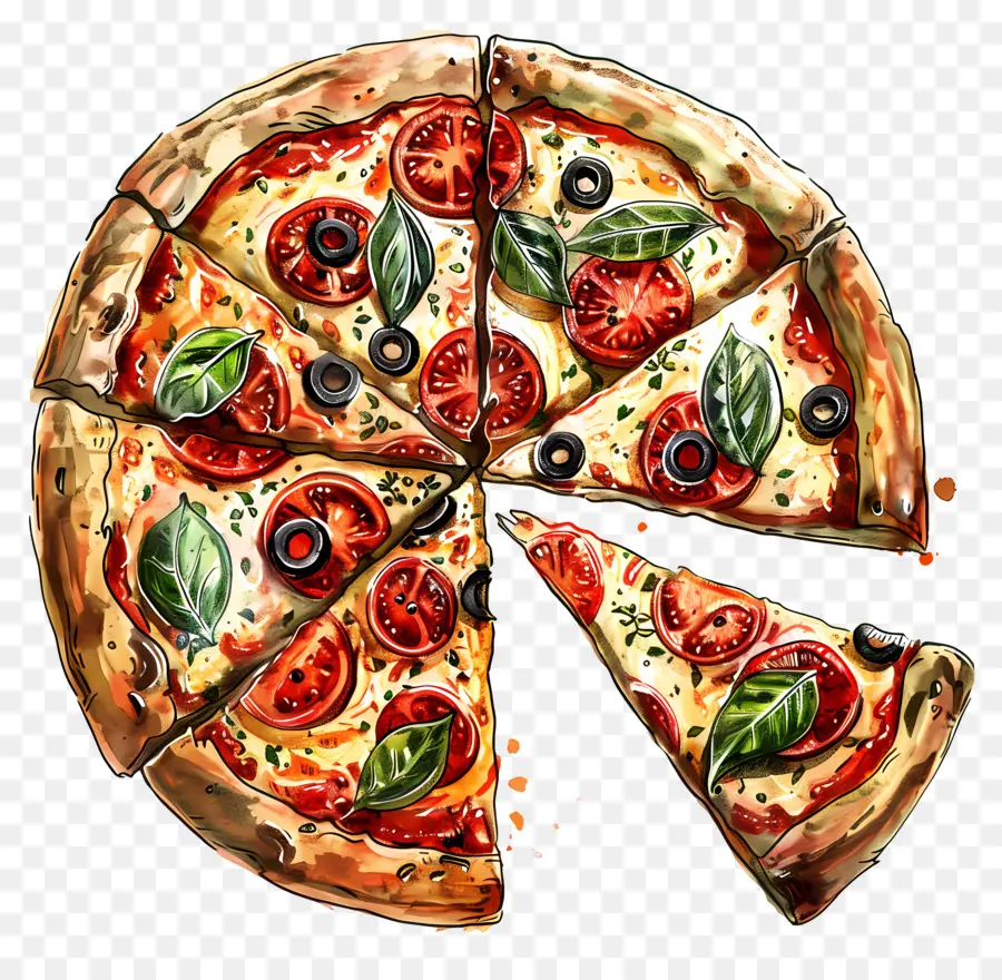 Pizza，Irisan PNG