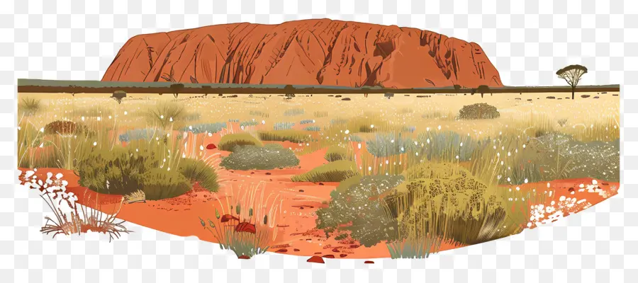 Uluru，Lanskap Berbatu PNG