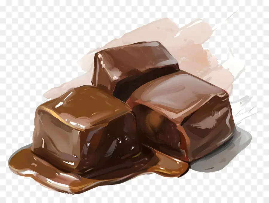 Coklat Karamel，Kubus Karamel PNG