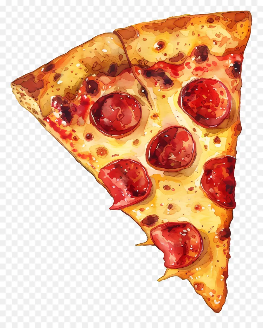 Potongan Pizza，Pizza Peperoni PNG