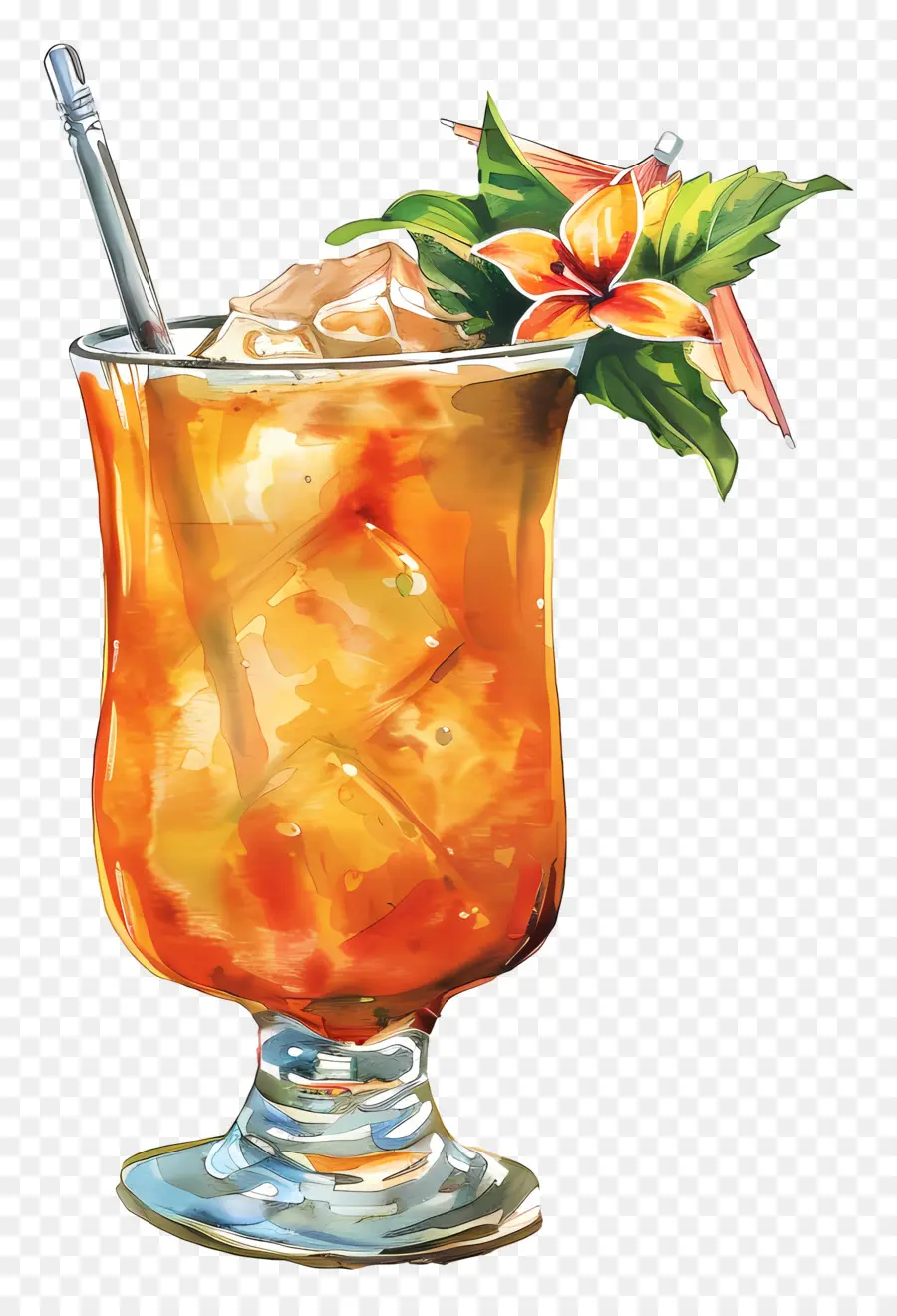 Mai Tai，Koktail Jeruk PNG