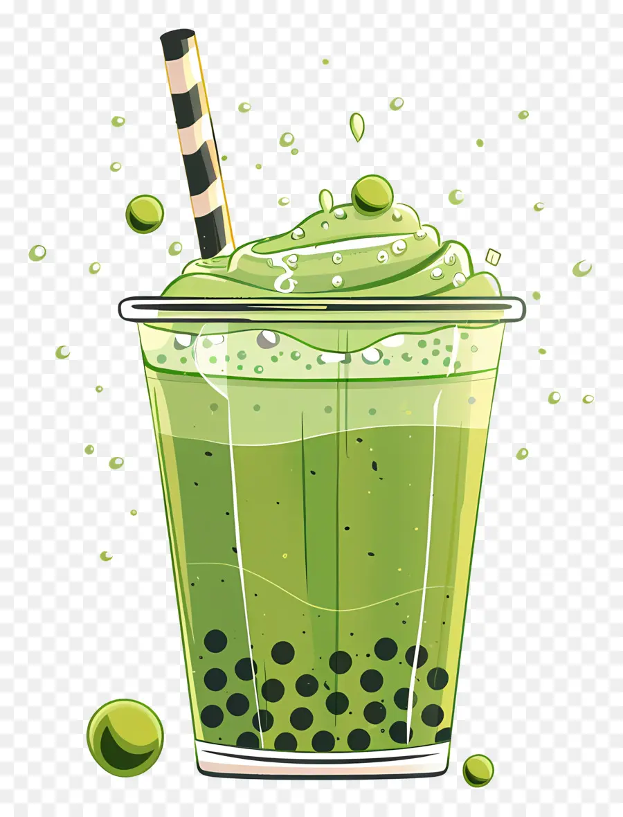 Teh Gelembung Matcha，Teh Gelembung PNG