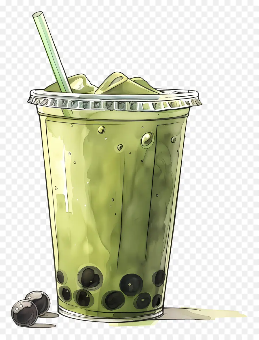 Teh Gelembung Matcha，Teh Hijau PNG