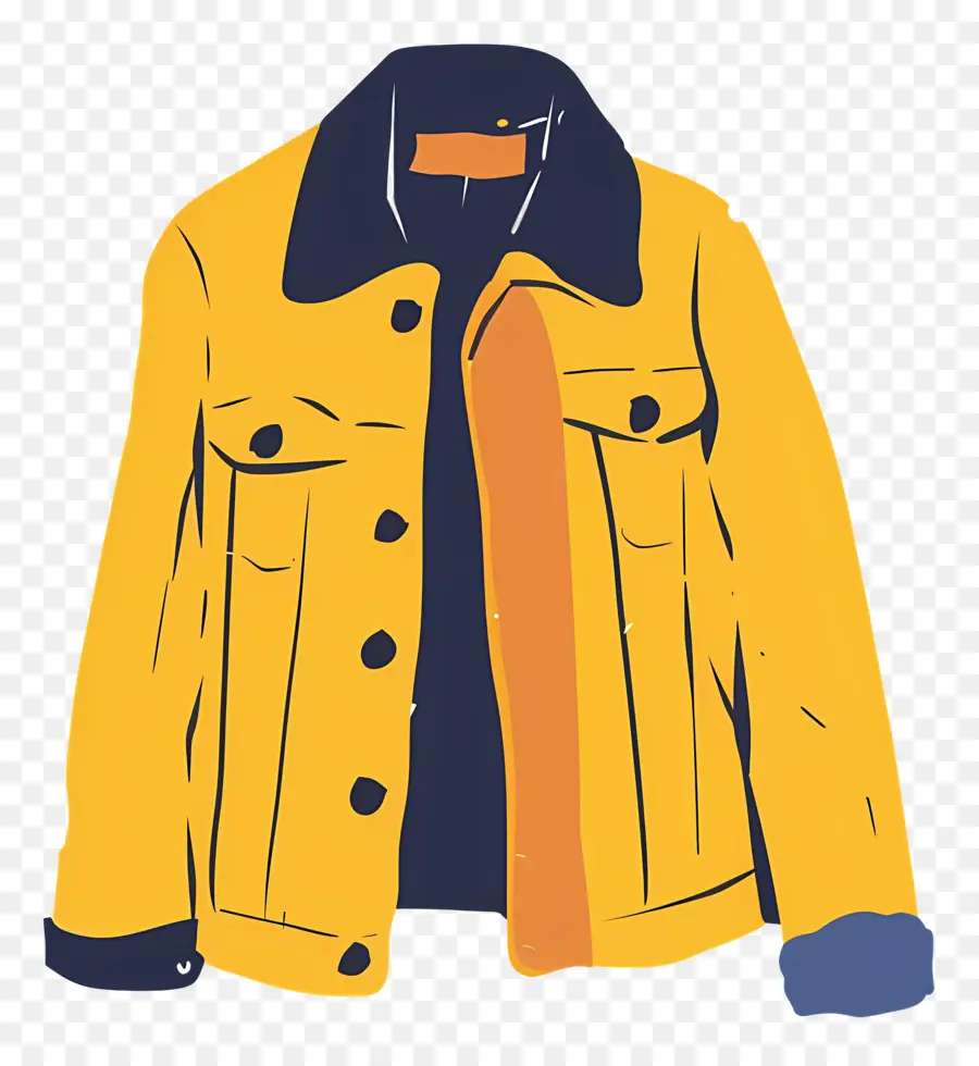 Jaket，Mantel Kuning PNG