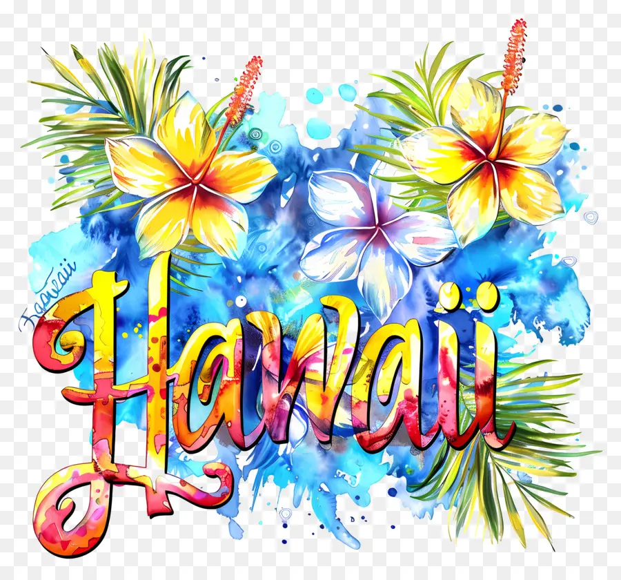 Hawaii，Desain Cat Air PNG