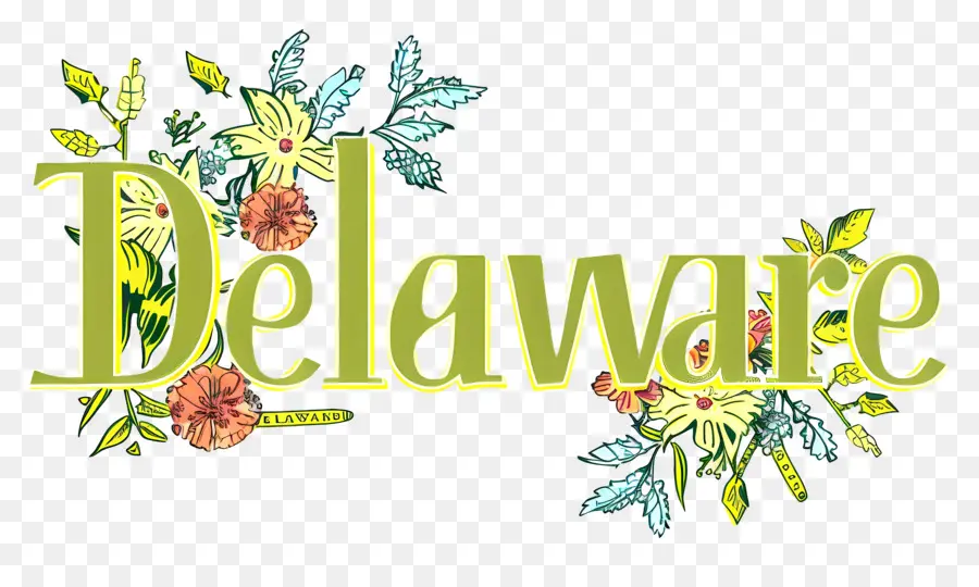 Delaware，Desain Bunga PNG